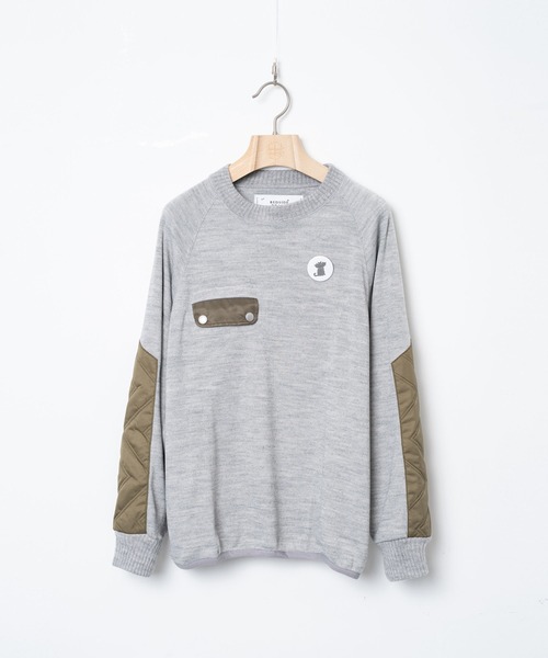 bedsidedrama（ベットサイドドラマ）の「BEDSIDEDRAMA/ベッドサイドドラマ/Quilt Patch Pulover（スウェット・レディース・グレー/ブラック・2/1）」の16枚目の写真