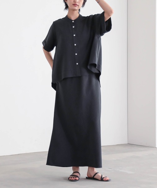 for/c(フォーシー)の「ナロースカート【サスティナブル】(スカート・レディース・カーキ/スミクロ/ベージュ/ネイビー・M/L)」の19枚目の写真