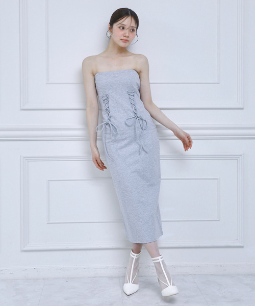 ROYAL PARTY(ロイヤルパーティー)の「ベアタイトボレロアンサンブルワンピース(ワンピース・レディース・グレー/ブラック/ライトグレー・FREE)」の10枚目の写真