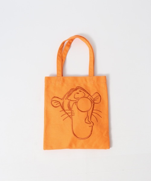 Disney(ディズニー)の「くまのプーさん ミニトートバッグ 刺繍 ファニーフェイス(トートバッグ・レディース・イエロー/ピンク/ブルー/オレンジ・FREE)」の8枚目の写真