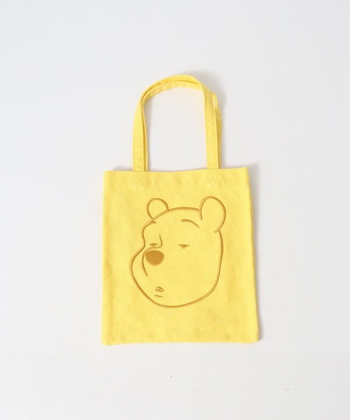 Disney(ディズニー)の「くまのプーさん ミニトートバッグ 刺繍 ファニーフェイス(トートバッグ・レディース・イエロー/ピンク/ブルー/オレンジ・FREE)」の9枚目の写真