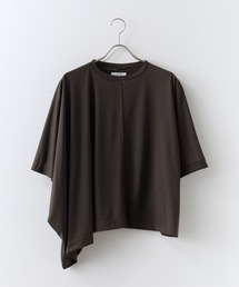 Garance et VioLette/ギャランスエトヴィオレット アシンメトリープルオーバー 無地Tシャツ 秋 秋服 2026年秋冬