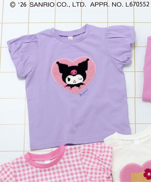 sanrio(サンリオ)の「サンリオキャラクターズバルーンスリーブTシャツ(Tシャツ/カットソー・キッズ・チェック/イエロー/ピンク/サックスブルー/アイボリー/ラベンダー・80/90/100/110/120/130/140)」の4枚目の写真
