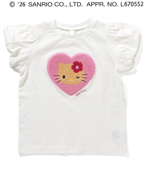 sanrio(サンリオ)の「サンリオキャラクターズバルーンスリーブTシャツ(Tシャツ/カットソー・キッズ・チェック/イエロー/ピンク/サックスブルー/アイボリー/ラベンダー・80/90/100/110/120/130/140)」の2枚目の写真