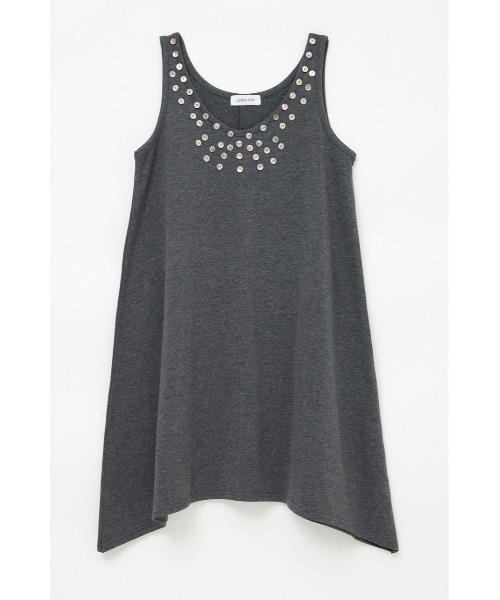 LAGUA GEM（ラグアジェム）の「SHELL BUTTON ミニワンピース（ワンピース・レディース・ブラック/チャコールグレー/ブラウン・SMALL/MEDIUM）」の22枚目の写真