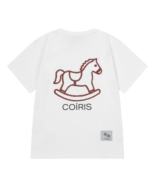 COIRIS（コイリス）の「クレヨンポニーグラフィック半袖Tシャツ（4カラー）（Tシャツ/カットソー・レディース・ライトグレー/ネイビー/ブラック/ホワイト・FREE）」の2枚目の写真