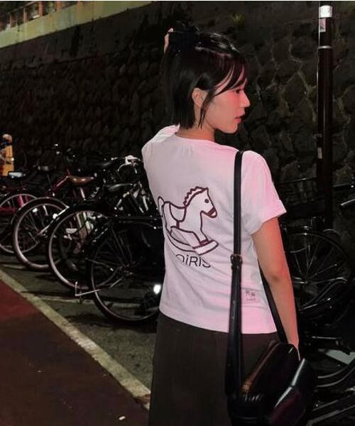 COIRIS（コイリス）の「クレヨンポニーグラフィック半袖Tシャツ（4カラー）（Tシャツ/カットソー・レディース・ライトグレー/ネイビー/ブラック/ホワイト・FREE）」の20枚目の写真