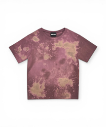 Addicted Splash Washed Tee (Rosy Grape Drip)