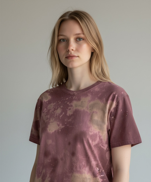 BORN SLIPPY(ボーンスリッピー)の「Addicted Splash Washed Tee (Rosy Grape Drip)(Tシャツ/カットソー・レディース・その他・FREE)」の3枚目の写真