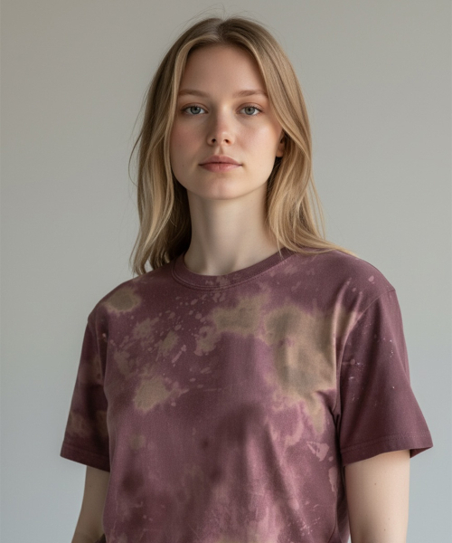 BORN SLIPPY(ボーンスリッピー)の「Addicted Splash Washed Tee (Rosy Grape Drip)(Tシャツ/カットソー・レディース・その他・FREE)」の4枚目の写真