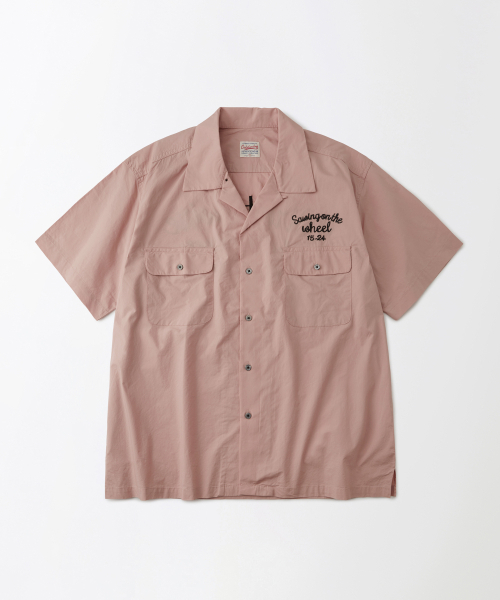 OUTSTANDING(アウトスタンディング)の「CHAIN STITCH OPEN COLLAR HALF SHIRT_PINK(シャツ/ブラウス・メンズ・その他・LARGE/MEDIUM/SMALL)」の1枚目の写真