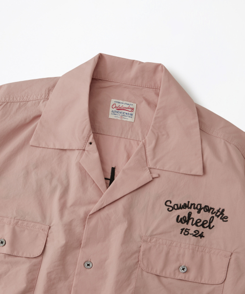 OUTSTANDING(アウトスタンディング)の「CHAIN STITCH OPEN COLLAR HALF SHIRT_PINK(シャツ/ブラウス・メンズ・その他・LARGE/MEDIUM/SMALL)」の3枚目の写真
