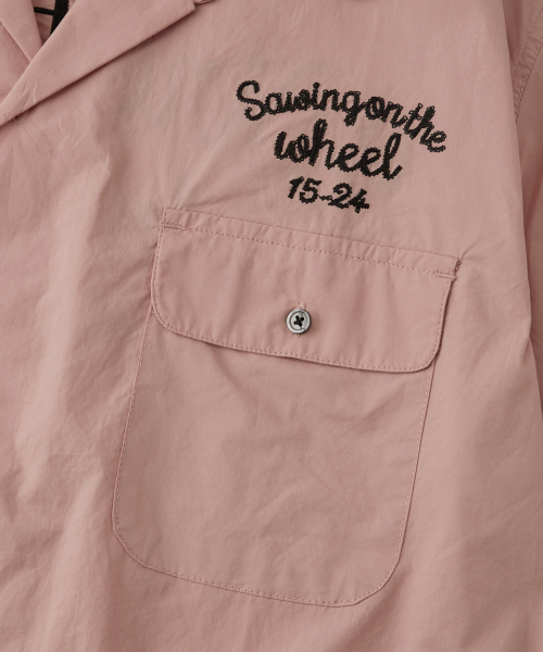 OUTSTANDING(アウトスタンディング)の「CHAIN STITCH OPEN COLLAR HALF SHIRT_PINK(シャツ/ブラウス・メンズ・その他・LARGE/MEDIUM/SMALL)」の4枚目の写真