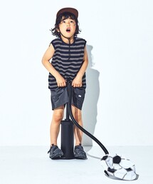 green label relaxing（グリーンレーベルリラクシング）の「【スタメンシリーズ】ボーダー ノースリーブ Tシャツ / キッズ 100cm-160cm（Tシャツ/カットソー）」
