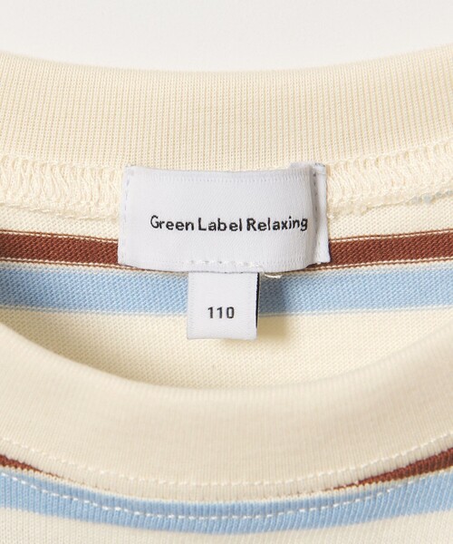 green label relaxing(グリーンレーベルリラクシング)の「【スタメンシリーズ】ボーダー ノースリーブ Tシャツ / キッズ 100cm-160cm(Tシャツ/カットソー・キッズ・ブラウン/ネイビー/ピンク・160cm/150cm/140cm/130cm/120cm/110cm/100cm)」の12枚目の写真