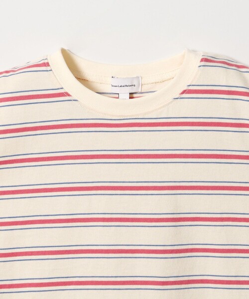 green label relaxing(グリーンレーベルリラクシング)の「【スタメンシリーズ】ボーダー ノースリーブ Tシャツ / キッズ 100cm-160cm(Tシャツ/カットソー・キッズ・ブラウン/ネイビー/ピンク・160cm/150cm/140cm/130cm/120cm/110cm/100cm)」の14枚目の写真