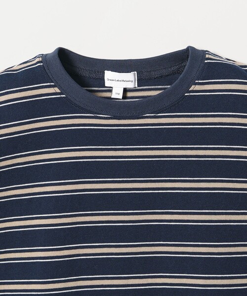 green label relaxing(グリーンレーベルリラクシング)の「【スタメンシリーズ】ボーダー ノースリーブ Tシャツ / キッズ 100cm-160cm(Tシャツ/カットソー・キッズ・ブラウン/ネイビー/ピンク・160cm/150cm/140cm/130cm/120cm/110cm/100cm)」の16枚目の写真