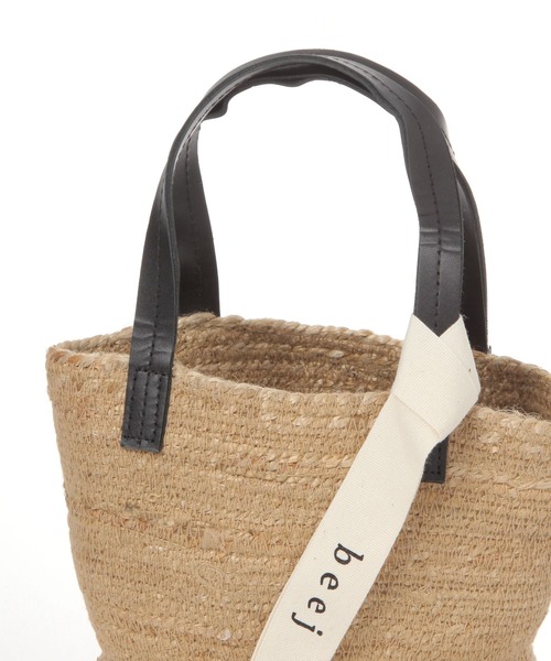 beej(ビージ)の「【beej】JUTE VASE BAG(かごバッグ・レディース・ベージュ・FREE)」の4枚目の写真