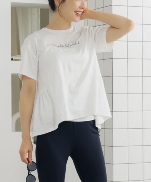 Sono(ソーノ)の「【SONO/ソーノ】【スマートデイリー】《always late, but polished》TEE(Tシャツ/カットソー・レディース・ブラック/ホワイト・F)」の1枚目の写真