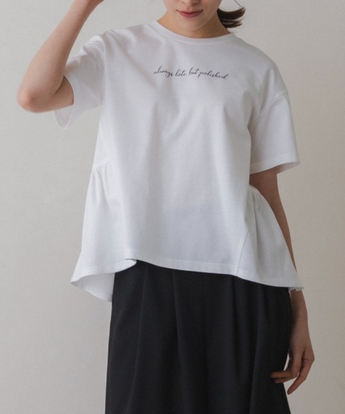 Sono(ソーノ)の「【SONO/ソーノ】【スマートデイリー】《always late, but polished》TEE(Tシャツ/カットソー・レディース・ブラック/ホワイト・F)」の14枚目の写真