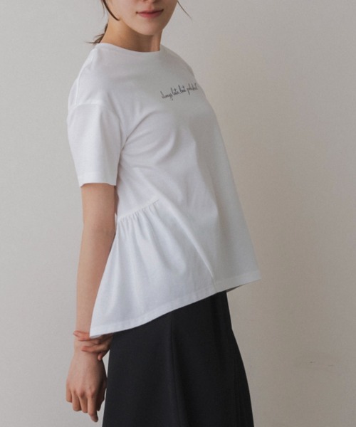 Sono(ソーノ)の「【SONO/ソーノ】【スマートデイリー】《always late, but polished》TEE(Tシャツ/カットソー・レディース・ブラック/ホワイト・F)」の15枚目の写真