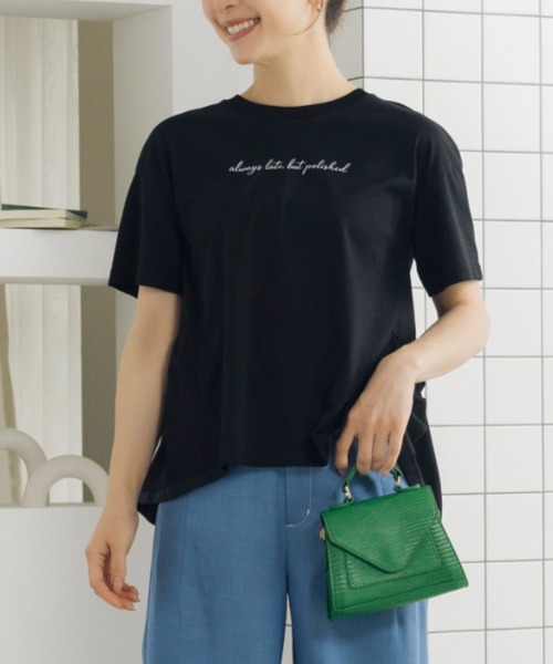 Sono(ソーノ)の「【SONO/ソーノ】【スマートデイリー】《always late, but polished》TEE(Tシャツ/カットソー・レディース・ブラック/ホワイト・F)」の19枚目の写真