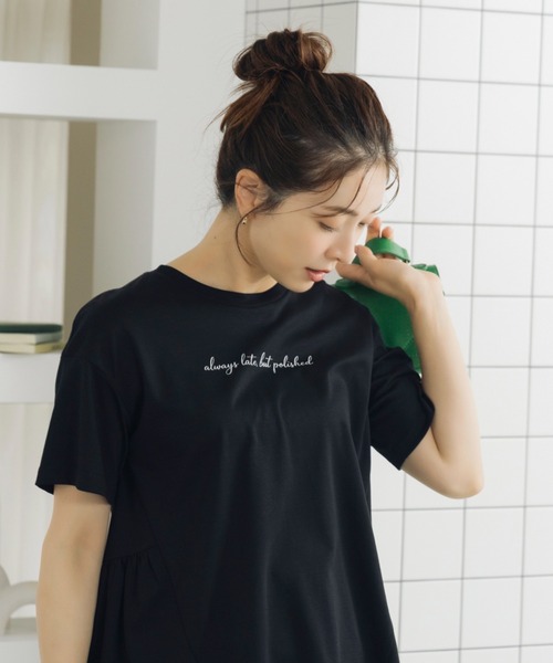 Sono(ソーノ)の「【SONO/ソーノ】【スマートデイリー】《always late, but polished》TEE(Tシャツ/カットソー・レディース・ブラック/ホワイト・F)」の18枚目の写真