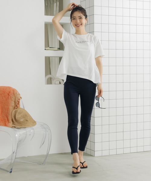 Sono(ソーノ)の「【SONO/ソーノ】【スマートデイリー】《always late, but polished》TEE(Tシャツ/カットソー・レディース・ブラック/ホワイト・F)」の5枚目の写真