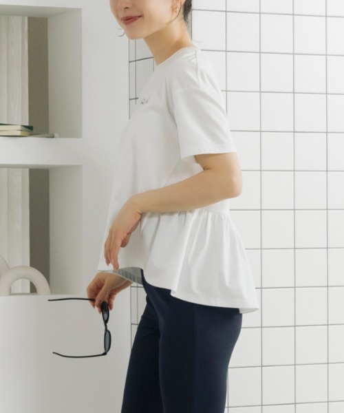 Sono(ソーノ)の「【SONO/ソーノ】【スマートデイリー】《always late, but polished》TEE(Tシャツ/カットソー・レディース・ブラック/ホワイト・F)」の6枚目の写真