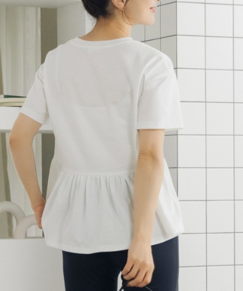 Sono(ソーノ)の「【SONO/ソーノ】【スマートデイリー】《always late, but polished》TEE(Tシャツ/カットソー・レディース・ブラック/ホワイト・F)」の7枚目の写真
