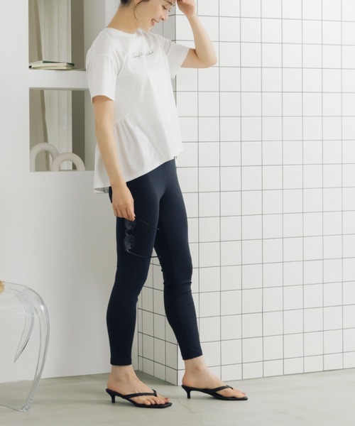 Sono(ソーノ)の「【SONO/ソーノ】【スマートデイリー】《always late, but polished》TEE(Tシャツ/カットソー・レディース・ブラック/ホワイト・F)」の8枚目の写真