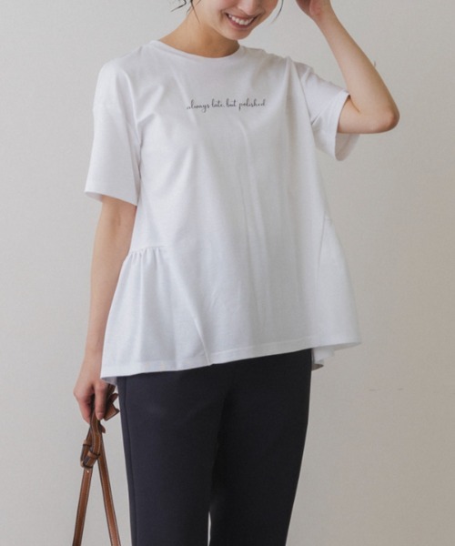 Sono(ソーノ)の「【SONO/ソーノ】【スマートデイリー】《always late, but polished》TEE(Tシャツ/カットソー・レディース・ブラック/ホワイト・F)」の10枚目の写真