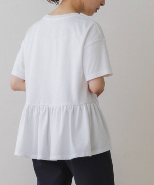 Sono(ソーノ)の「【SONO/ソーノ】【スマートデイリー】《always late, but polished》TEE(Tシャツ/カットソー・レディース・ブラック/ホワイト・F)」の12枚目の写真