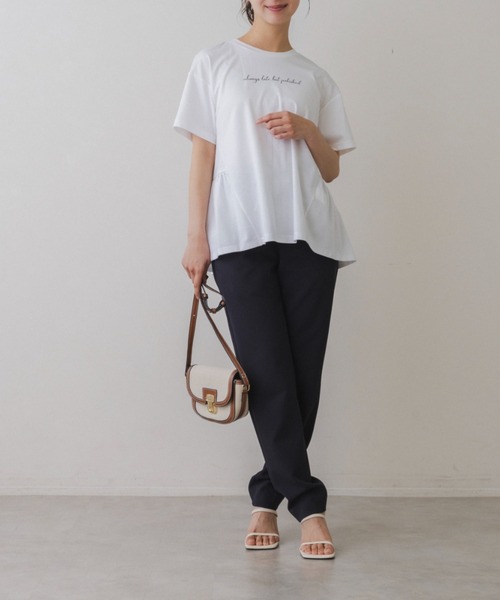 Sono(ソーノ)の「【SONO/ソーノ】【スマートデイリー】《always late, but polished》TEE(Tシャツ/カットソー・レディース・ブラック/ホワイト・F)」の13枚目の写真