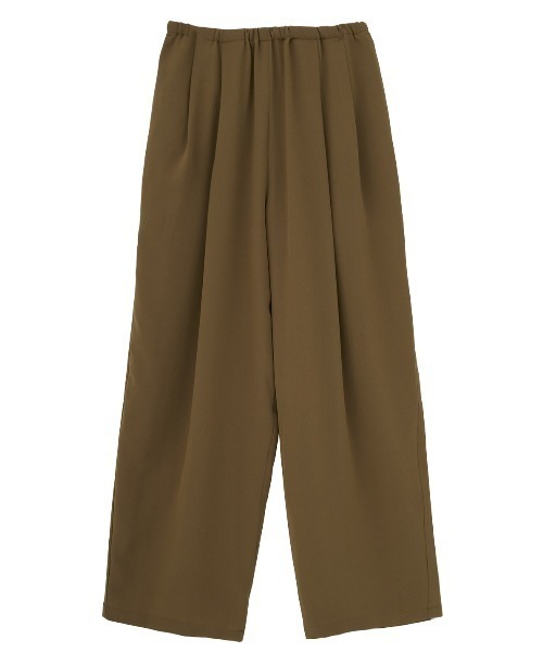 CLANE(クラネ)の「CLANE/クラネ/DRAWSTRING LOOSE TUCK PANT(その他パンツ・レディース・ブラック/アイボリー/ブラウン・1)」の3枚目の写真