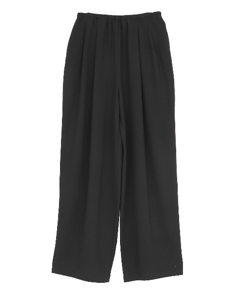 CLANE(クラネ)の「CLANE/クラネ/DRAWSTRING LOOSE TUCK PANT(その他パンツ・レディース・ブラック/アイボリー/ブラウン・1)」の2枚目の写真