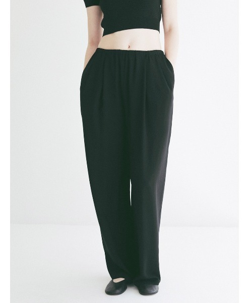 CLANE(クラネ)の「CLANE/クラネ/DRAWSTRING LOOSE TUCK PANT(その他パンツ・レディース・ブラック/アイボリー/ブラウン・1)」の15枚目の写真