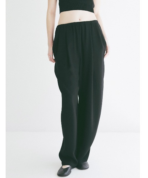 CLANE(クラネ)の「CLANE/クラネ/DRAWSTRING LOOSE TUCK PANT(その他パンツ・レディース・ブラック/アイボリー/ブラウン・1)」の16枚目の写真