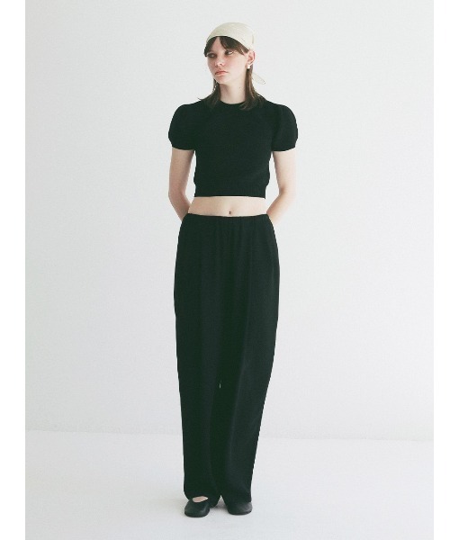 CLANE(クラネ)の「CLANE/クラネ/DRAWSTRING LOOSE TUCK PANT(その他パンツ・レディース・ブラック/アイボリー/ブラウン・1)」の19枚目の写真