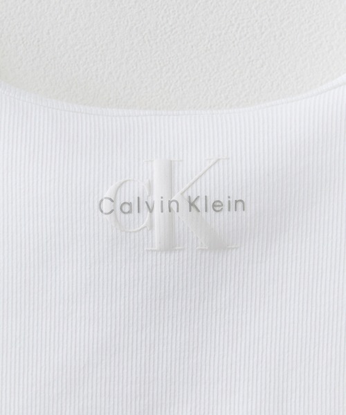 Calvin Klein（カルバン・クライン）の「Calvin Klein/ MONOGRAM SCOOP NK RIB TANK / 47A804G 夏服Calvin Klein/ MONOGRAM SCOOP NK RIB TANK / 47A804G  秋服 冬服（タンクトップ・レディース・ホワイト/ブラック・S/M/XS）」の4枚目の写真