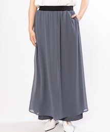 シフォンレイヤードパンツ