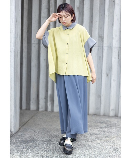OSMOSIS(オズモーシス)の「シフォンレイヤードパンツ(その他パンツ・レディース・ブラック/ブラック系その他/グレー・ONE SIZE)」の17枚目の写真