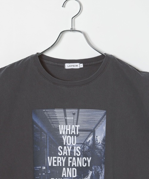 LEPSIM（レプシィム）の「フォトロゴプリントノースリーブ　778710（Tシャツ/カットソー・レディース・チャコールグレー/ベージュ/オフホワイト・FREE）」の15枚目の写真