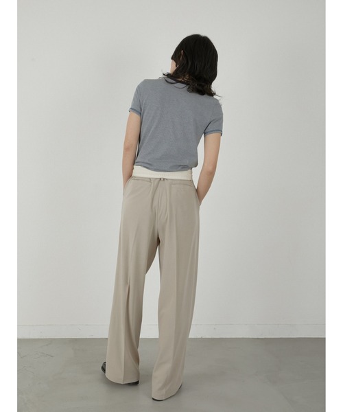 LA PEAU DE GEM（ラポドゥジェム）の「【LA PEAU DE GEM】button slacks/ボタンスラックス（スラックス・レディース・ブラック/ベージュ・S/M）」の10枚目の写真