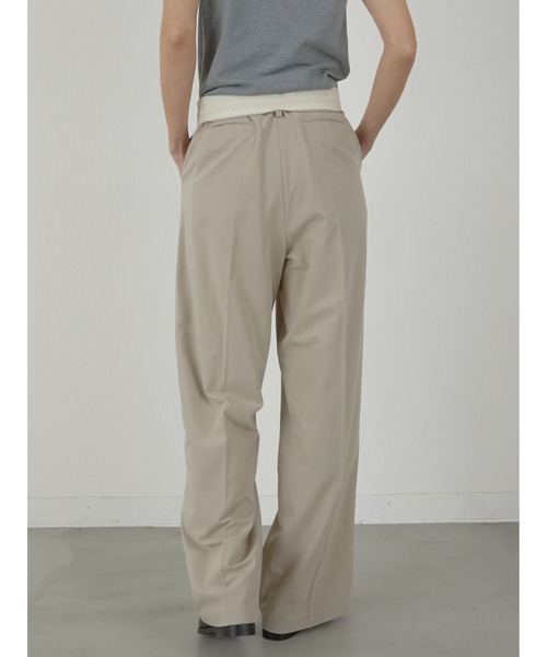 LA PEAU DE GEM（ラポドゥジェム）の「【LA PEAU DE GEM】button slacks/ボタンスラックス（スラックス・レディース・ブラック/ベージュ・S/M）」の6枚目の写真