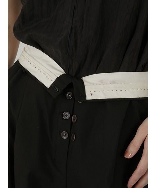 LA PEAU DE GEM（ラポドゥジェム）の「【LA PEAU DE GEM】button slacks/ボタンスラックス（スラックス・レディース・ブラック/ベージュ・S/M）」の20枚目の写真
