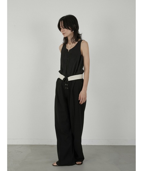 LA PEAU DE GEM（ラポドゥジェム）の「【LA PEAU DE GEM】button slacks/ボタンスラックス（スラックス・レディース・ブラック/ベージュ・S/M）」の17枚目の写真