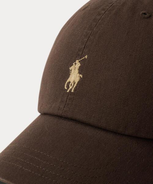 POLO RALPH LAUREN(ポロ ラルフ ローレン)の「コットン チノ ボール キャップ(キャップ・メンズ・ブラウン・ONE)」の3枚目の写真