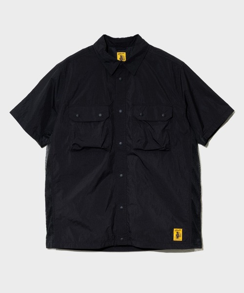 COBMASTER(コブマスター)の「COBMASTER/コブマスター リップナイロン/メッシュ半袖シャツ(シャツ/ブラウス・メンズ・ライトピンク/グレー/ブラック・LARGE/MEDIUM/X-LARGE)」の1枚目の写真