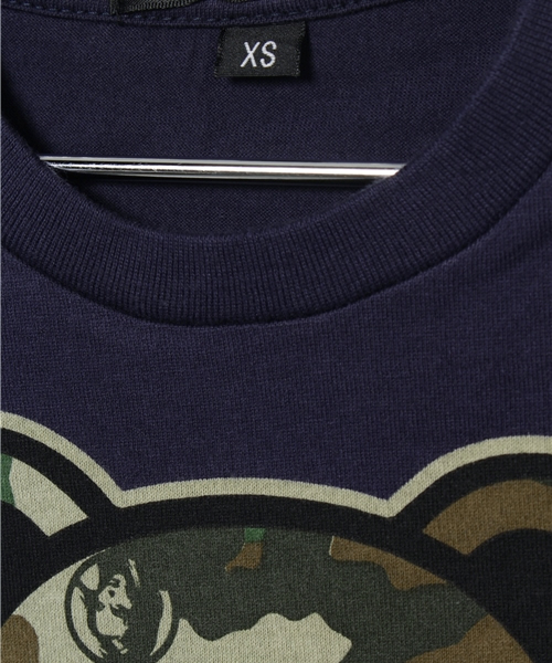 JOEY HYSTERIC（ジョーイヒステリック）の「WOODLAND CAMO BEAR pt Tシャツ（Tシャツ/カットソー・キッズ・ネイビー/キナリ/ブラック・MEDIUM/X-SMALL/SMALL）」の9枚目の写真
